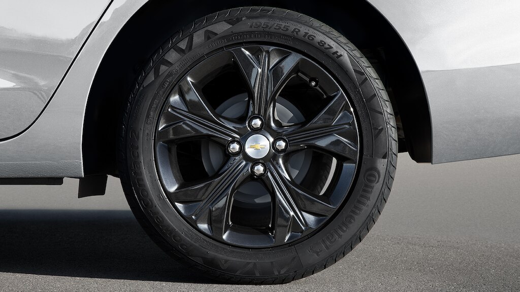 Rin en aluminio de 16 pulgadas negro, para Chevrolet Onix 2024, sedán deportivo