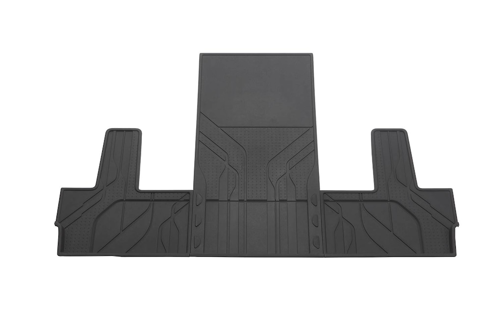 Tapete de vinil rígido 3ra fila para asientos de capitán en negro para Chevrolet Suburban 2024